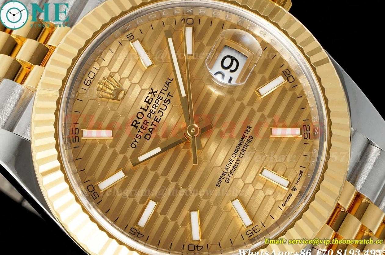Datejust Jub 126333 YG Textured SH3235 Gold SS 41mm Dial Clean 0208